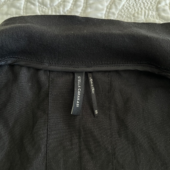 Stella Carakasi Favorite Jacket Cotton Metal Twill Black Zip Trench - Picture 8 of 9